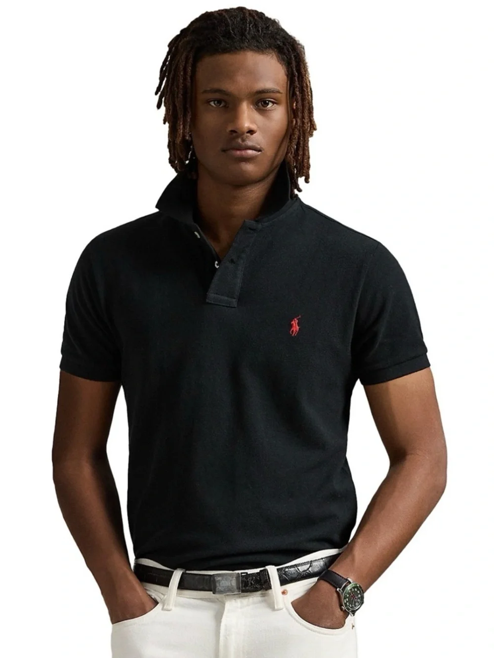 NWOT Polo Ralph Lauren Cotton Mesh Polo Shirt Custom Slim Fit